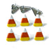 Halloween Candy Corn .75" Scrapbook Embellishments by Eyelet Outlet - Pkg. of 12