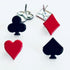 Card Suits Brads Scrapbook or Card Embellishments by Eyelet Outlet - Pkg. of 12