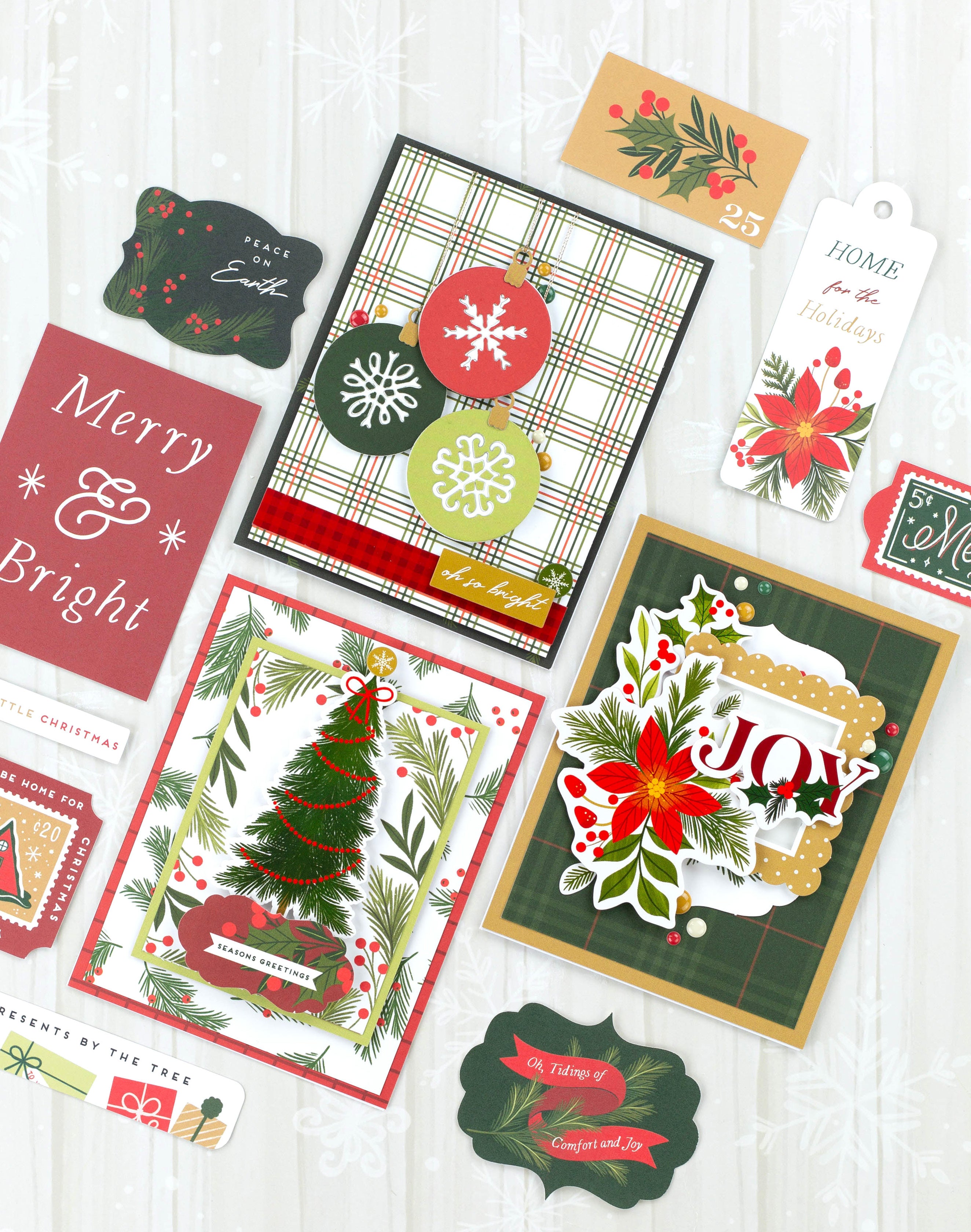 Christmas Joy 12 x 12 Scrapbook Collection Kit by Echo Park Paper - 13 Pieces