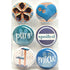 Cat Lover Collection Button Bubbles 1" Self-Adhesive Scrapbook Embellishments by MH Flair & More