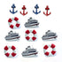 Cruise Collection Cruise Mix Scrapbook Brads by Eyelet Outlet - Pkg. of 12