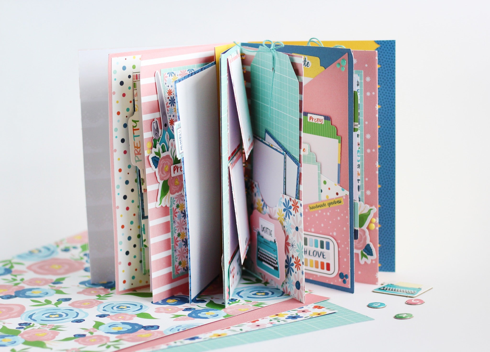 Craft & Create Scrapbook Paper & Sticker Collection Kit by Carta Bella - 13 Pieces