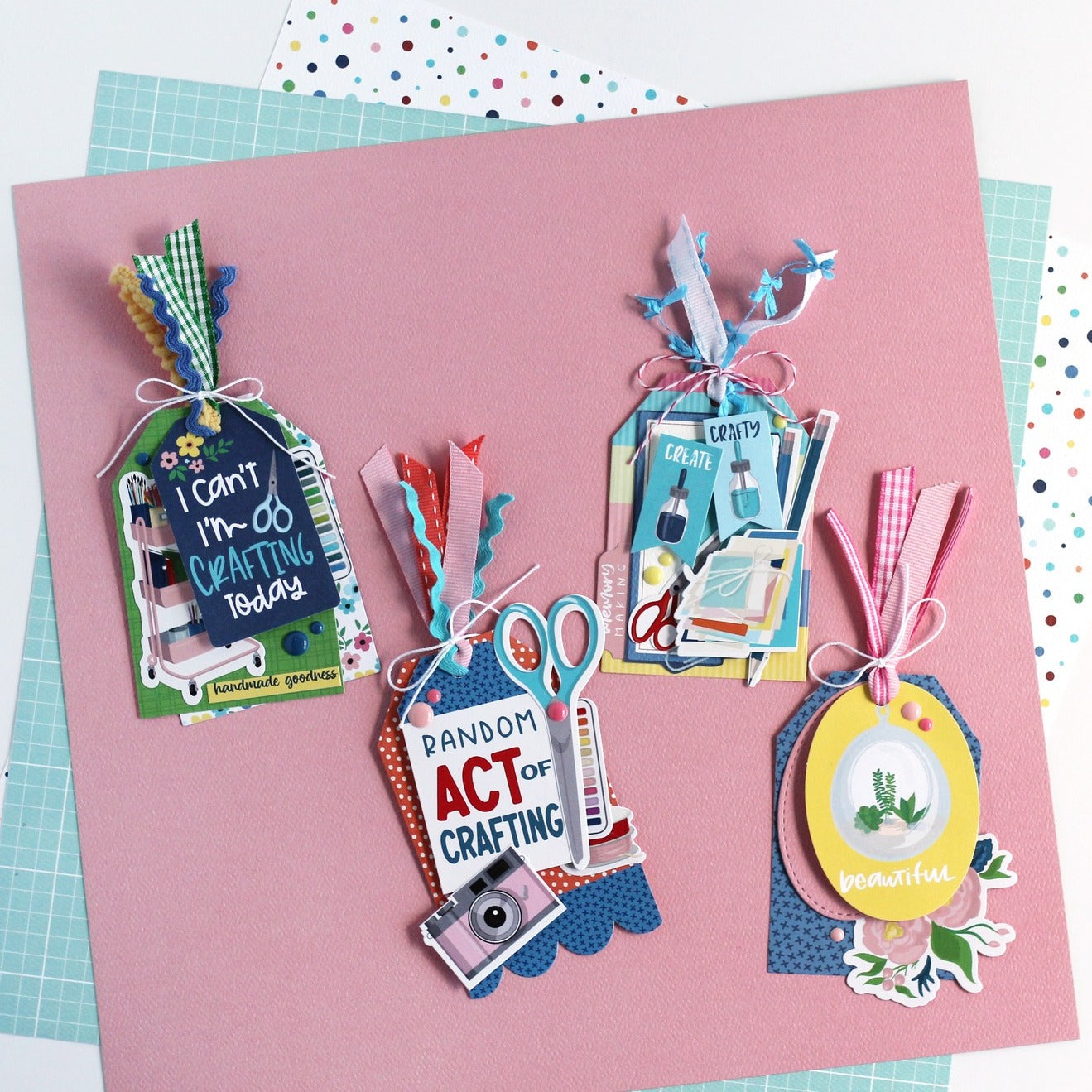 Craft & Create Scrapbook Paper & Sticker Collection Kit by Carta Bella - 13 Pieces