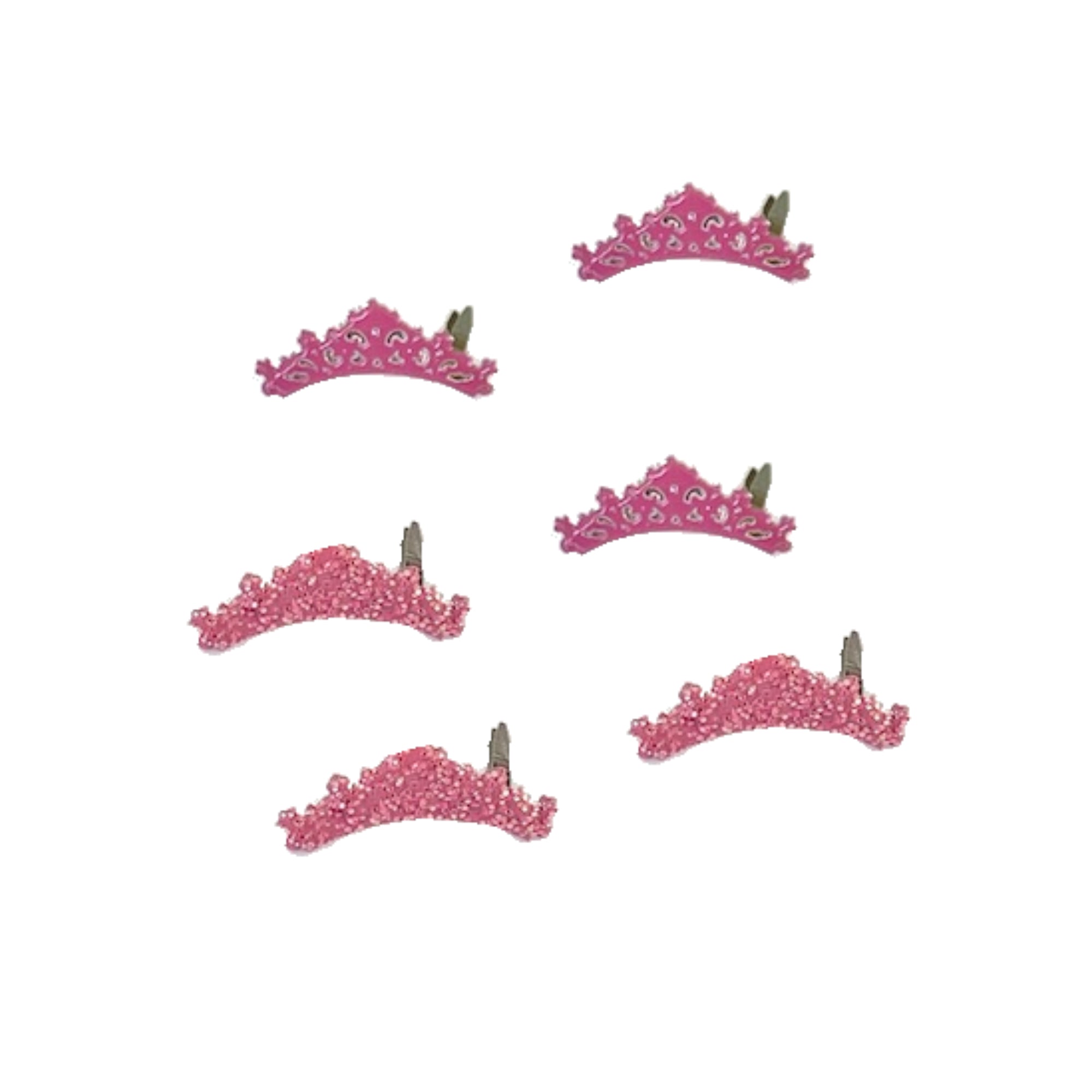Princess Crowns Scrapbook Brads by Eyelet Outlet - Pkg. of 12