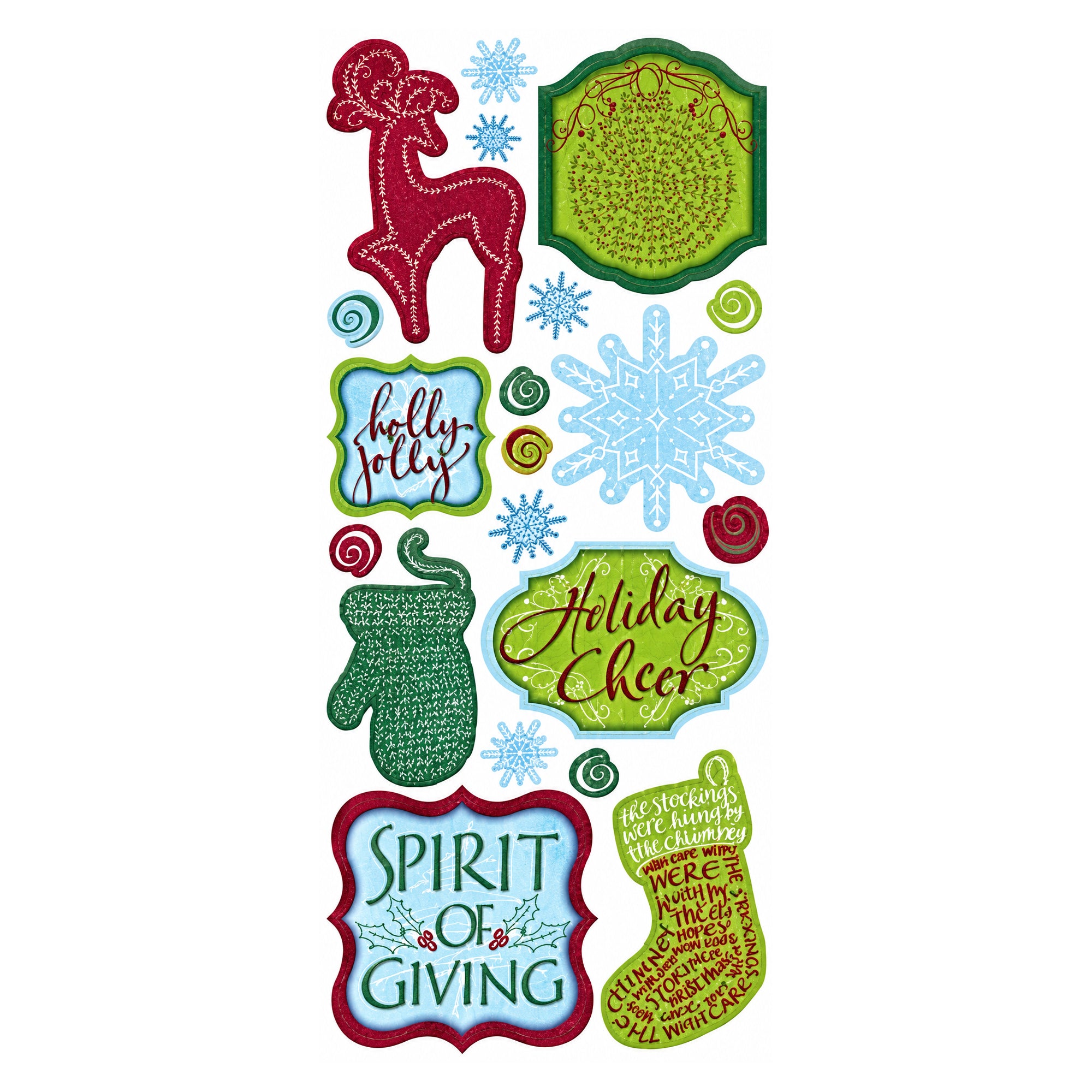 Tidings of Joy Collection Cardstock Stickers by Creative Imaginations
