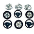 Steering Wheel & Tires Scrapbook Brads by Eyelet Outlet - Pkg. of 12