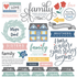 Family Sayings Collection Family Elements 12 x 12 Scrapbook Sticker Sheet by Scrapbook Customs - Scrapbook Supply Companies