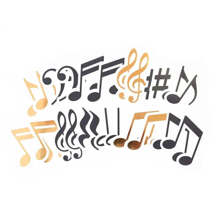 Music Notes Die Cut Sticker Pack by Paper House Productions - 24 stickers - Scrapbook Supply Companies