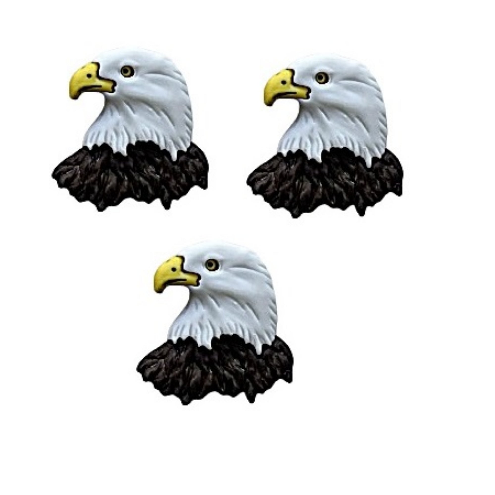 Celebrate America Collection American Eagle 1" Buttons by Shelly's Buttons & More - 3 Pieces