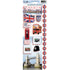 England Collection London 4.5 x 13 Cardstock Sticker by Paper House Productions