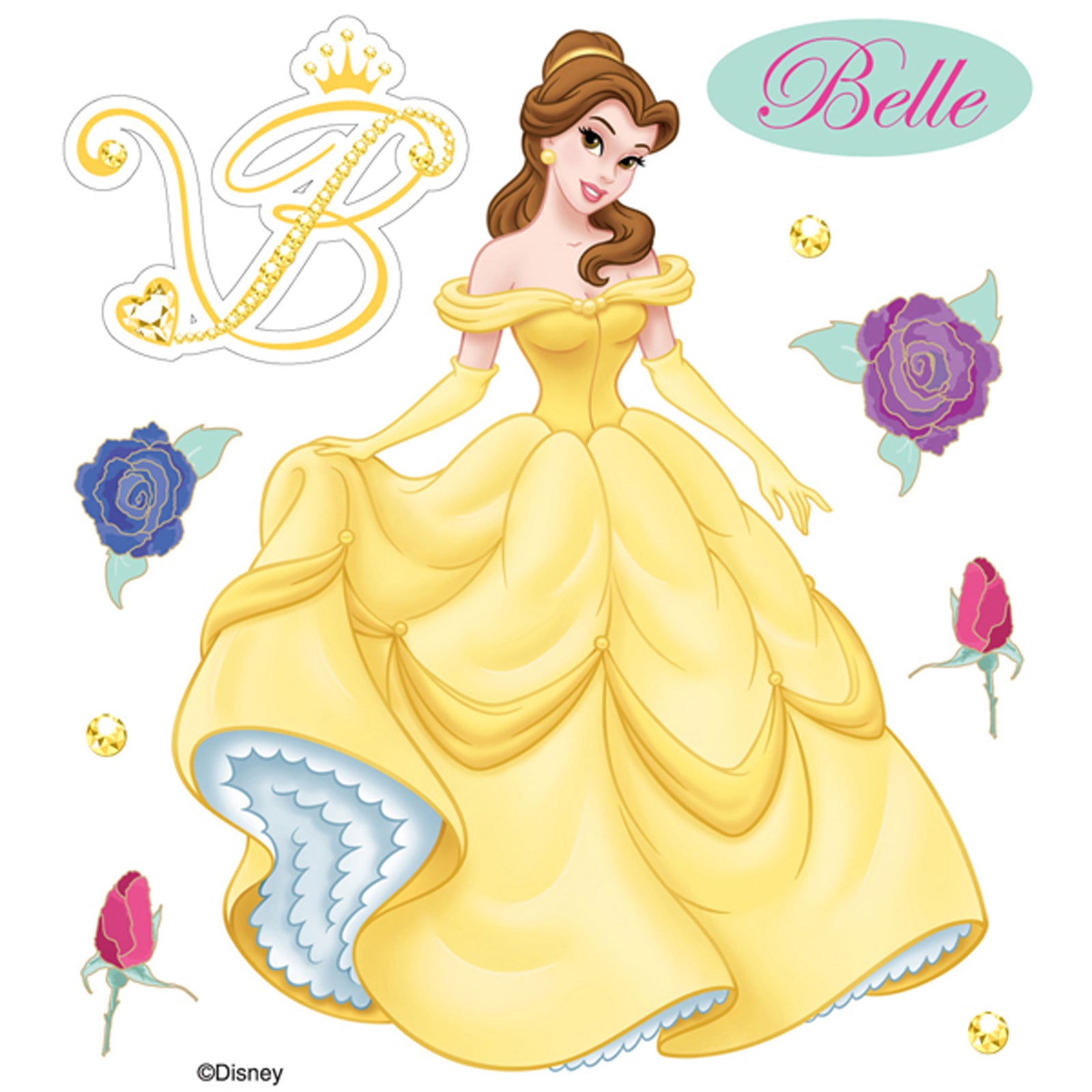Disney Belle Collection Belle 4 x 5 Scrapbook Embellishment by EK Success