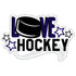 Love Hockey Custom Color Title 6.5 x 4.5 Fully-Assembled Laser Cut Scrapbook Embellishment by SSC Laser Designs