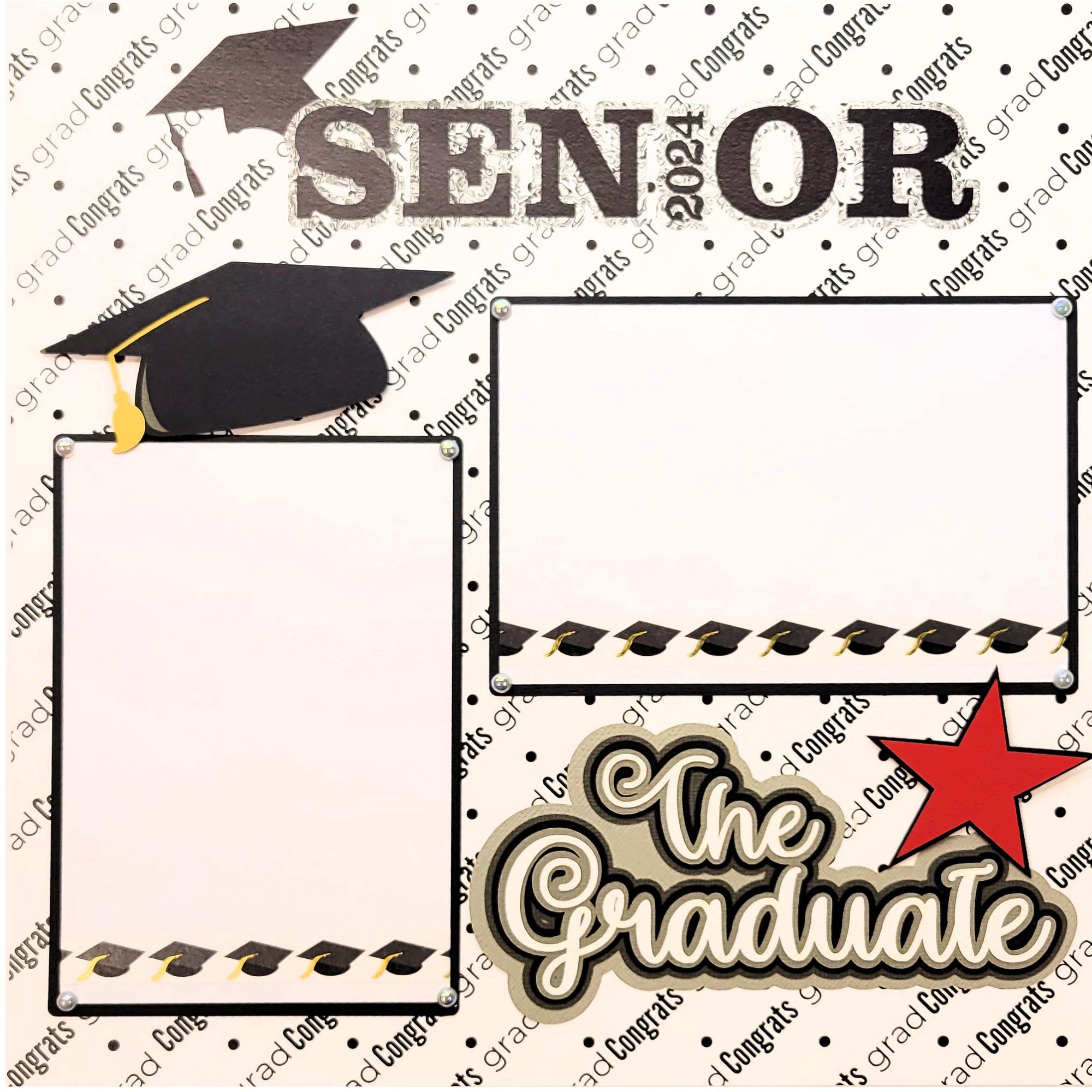 Graduation Collection Senior Class of 2024 Customized, Premade Scrapbook Pages by SSC Designs