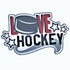 Love Hockey Custom Color Title 6.5 x 4.5 Fully-Assembled Laser Cut Scrapbook Embellishment by SSC Laser Designs
