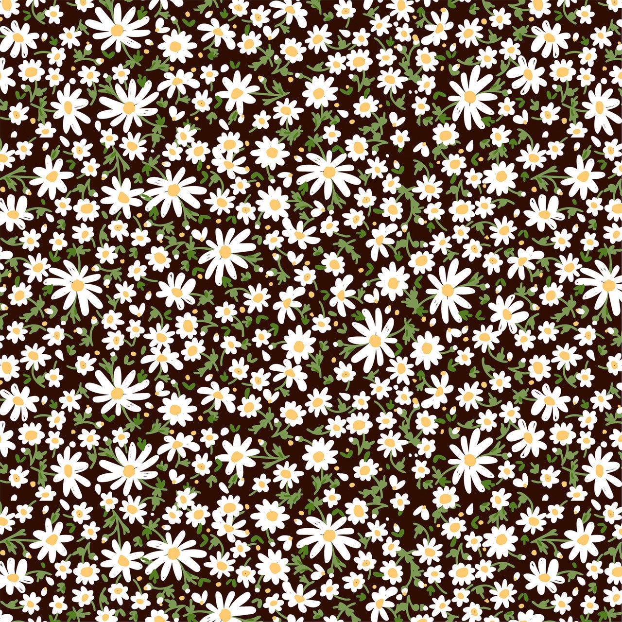Bee Happy Collection Lazy Daisy 12 x 12 Double-Sided Scrapbook Paper by Echo Park Paper - Scrapbook Supply Companies