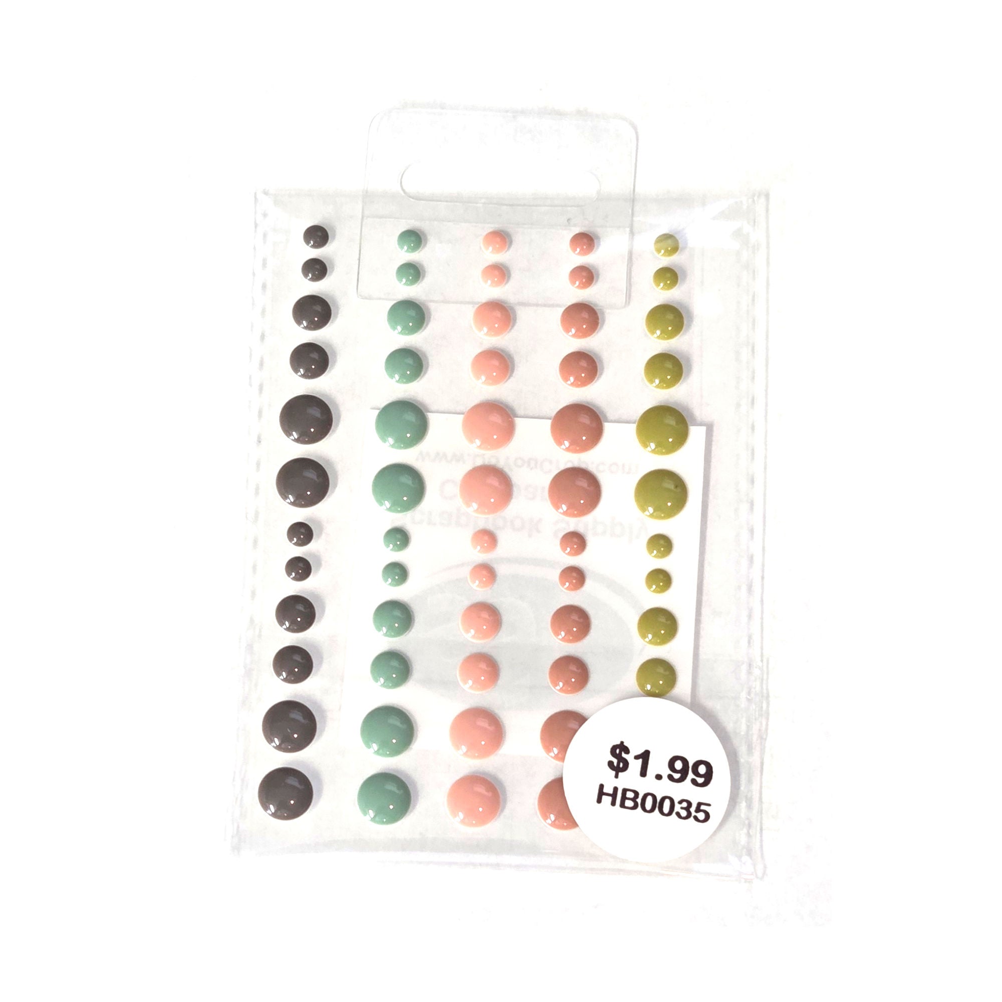 Basically Bling Fall Is Coming Enamel Dots Self-Adhesive Scrapbook Bling by SSC Designs - 60 Pieces