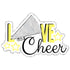 Love Cheer Custom Color Title 6.5 x 4.5 Fully-Assembled Laser Cut Scrapbook Embellishment by SSC Laser Designs