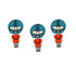 Dress It Up Collection Football Player Scrapbook Button Embellishments