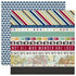 Getaway Collection Border Strips 12 x 12 Double-Sided Scrapbook Paper by Echo Park Paper