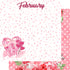 Calendar Memories Collection February 12 x 12 Double-Sided Scrapbook Paper by SSC Designs