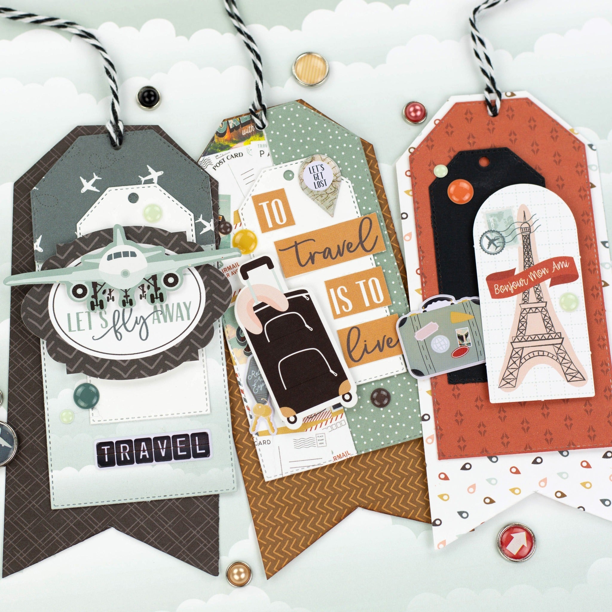 Let's Take The Trip Collection 6x6 Cardmakers Mega Pad by Echo Park Paper - 48 Double-Sided Papers