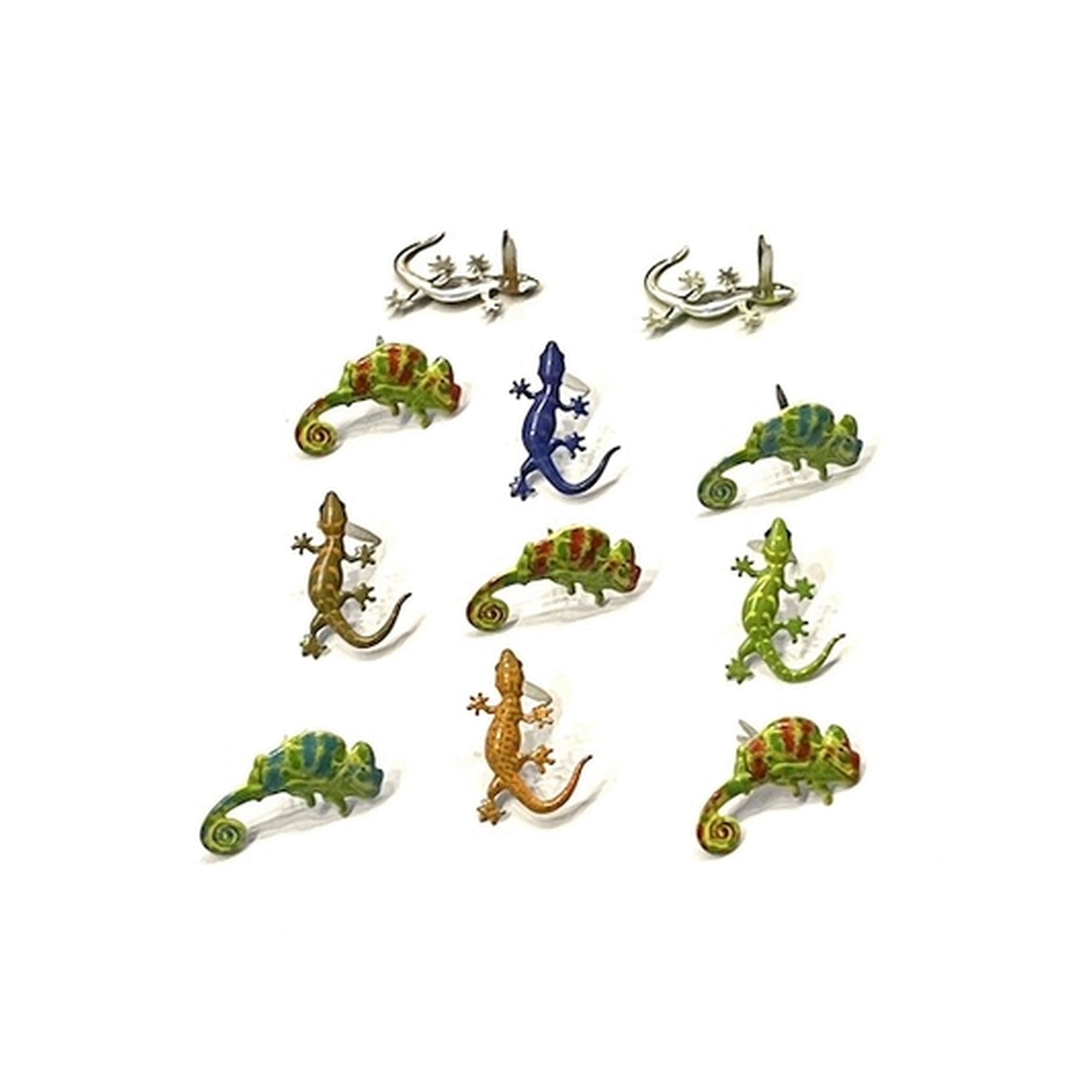 Lizard Scrapbook or Card Embellishments by Eyelet Outlet - 12 Pieces