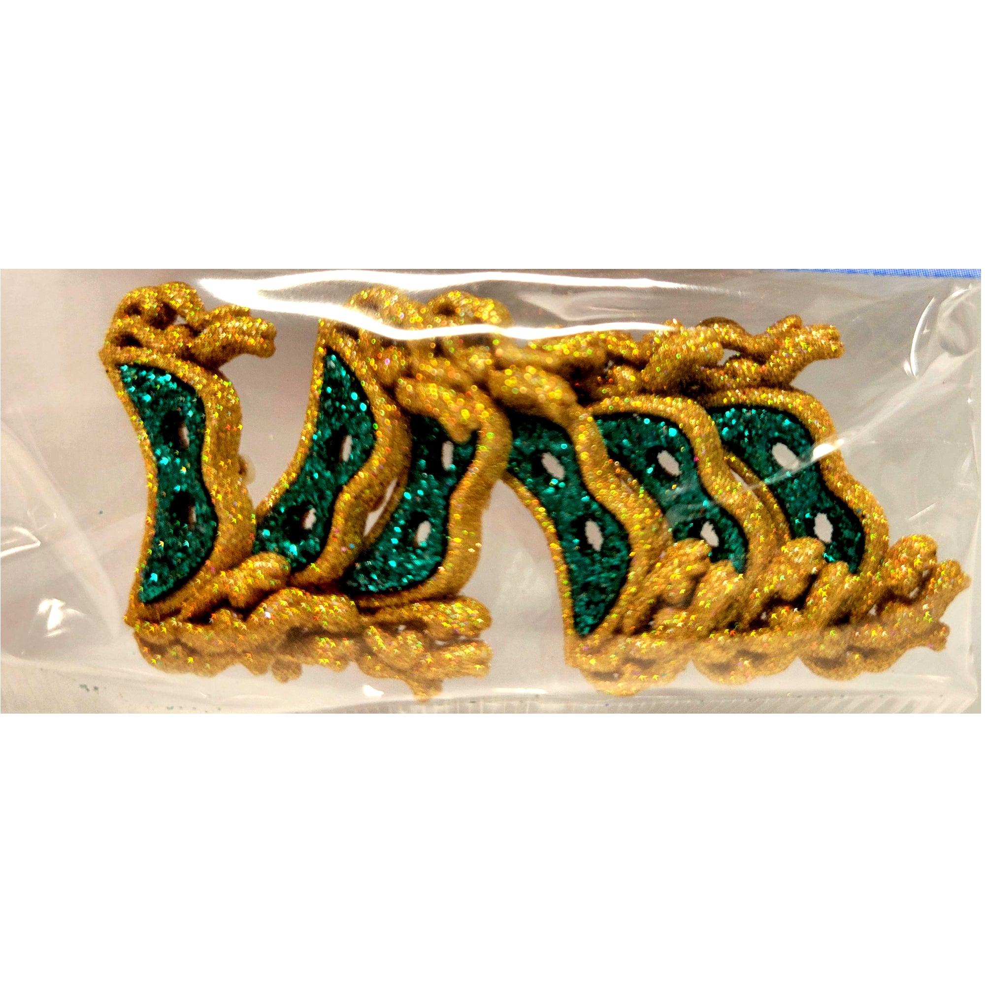 Dress It Up Collection Mardi Gras Mask Scrapbook Buttons by Jesse James Buttons - 6 pieces