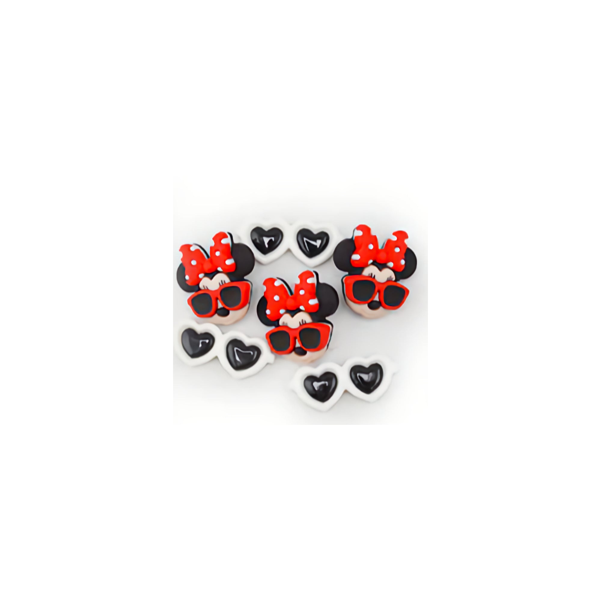 Disney Dress It Up Collection Minnie Mouse Vacation Scrapbook Buttons by Jesse James Buttons