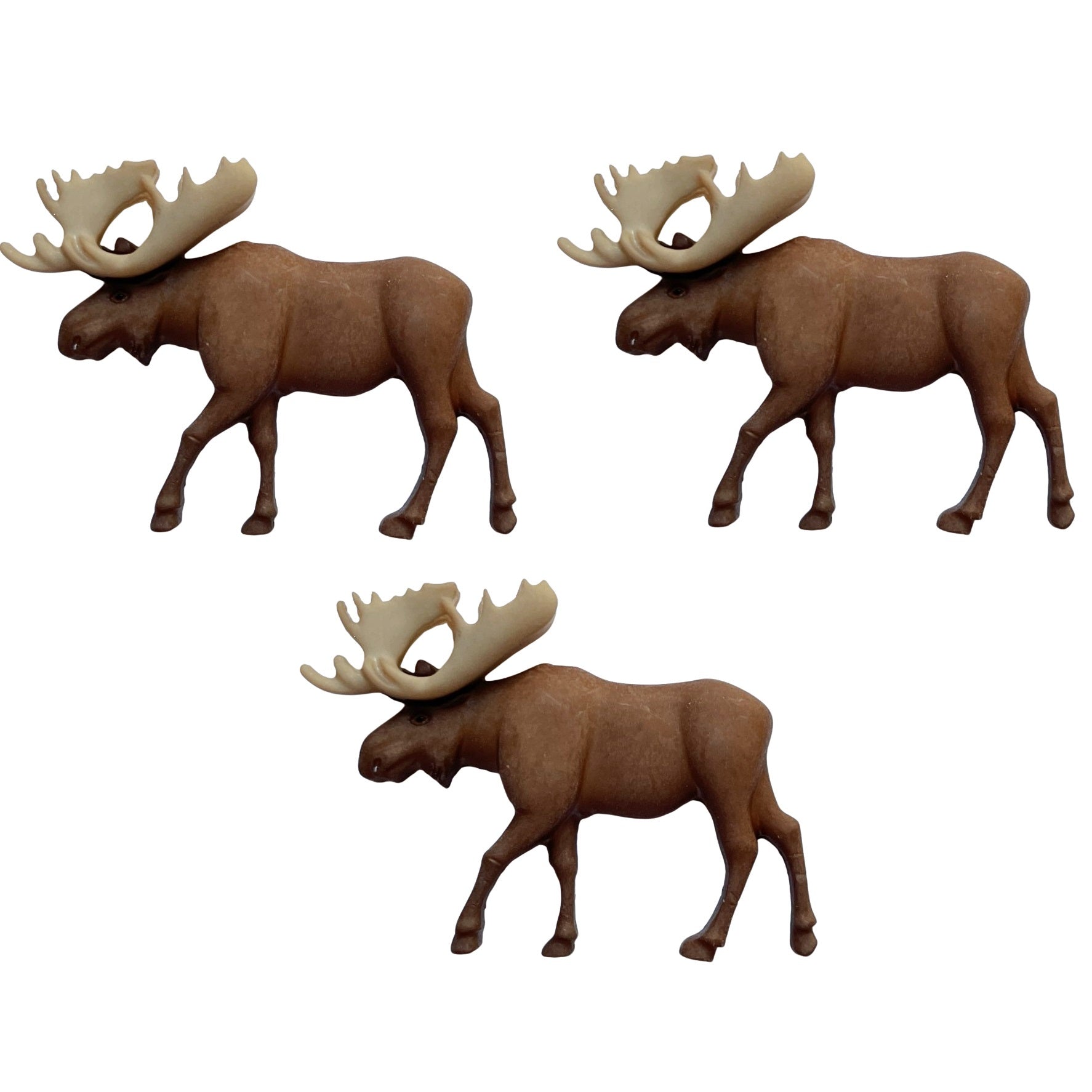 Alaska Collection Moose Buttons by Shelly's Buttons - 3 Pieces