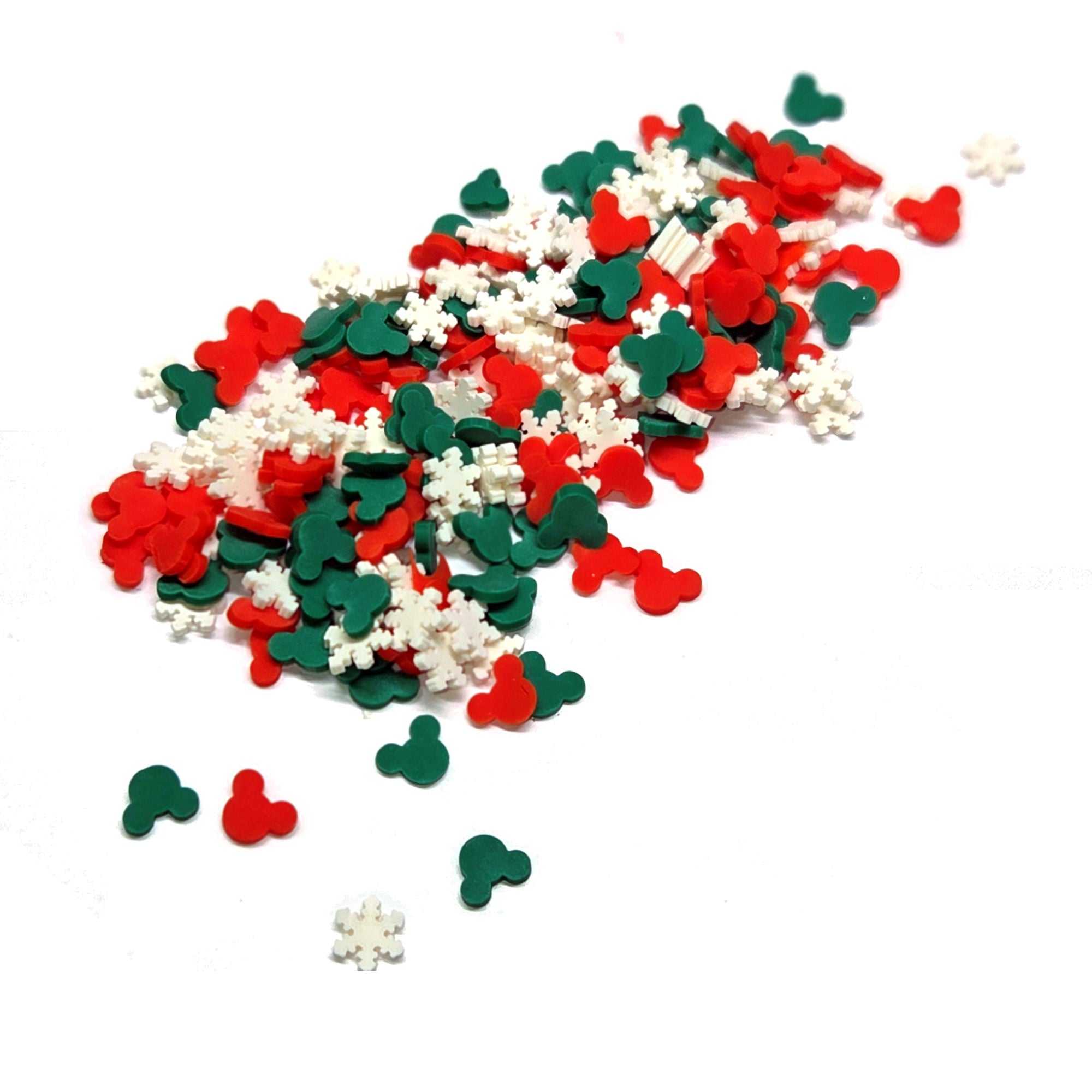 Cardmaker Collection Magical Christmas Mouse Shaker Card Embellishments - 5 grams