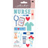 Occupation Nurse Collection 4 x 7 Scrapbook Stickers by EK Success - Scrapbook Supply Companies