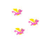Dress It Up Collection Pink Dragons Scrapbook Button Embellishments