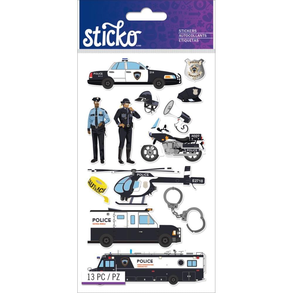 Occupation Police Officer Scrapbook 4 x 7 Sticker Collection by EK Success - Scrapbook Supply Companies