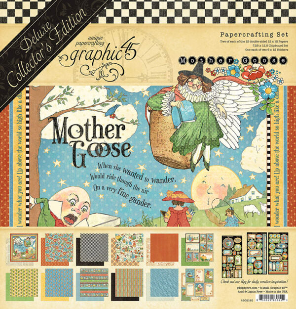 Mother Goose Deluxe Collector's Edition 12 x 12 Scrapbook Collection Pack by Graphic 45