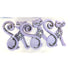 Dress It Up Collection Purple Cat with Rhinestone Scrapbook Buttons by Jesse James Buttons - 3 pieces