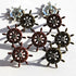 Cruise Collection Captain's Wheel Ship Scrapbook Brads by Eyelet Outlet - Pkg. of 12