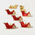 Santa's Sleigh Christmas Brads by Eyelet Outlet - Pkg. of 12