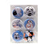 Button Bubbles Collection Space Wars 1" Decorative, Self-Adhesive Scrapbook Button Embellishments by Marla - 6 Pieces