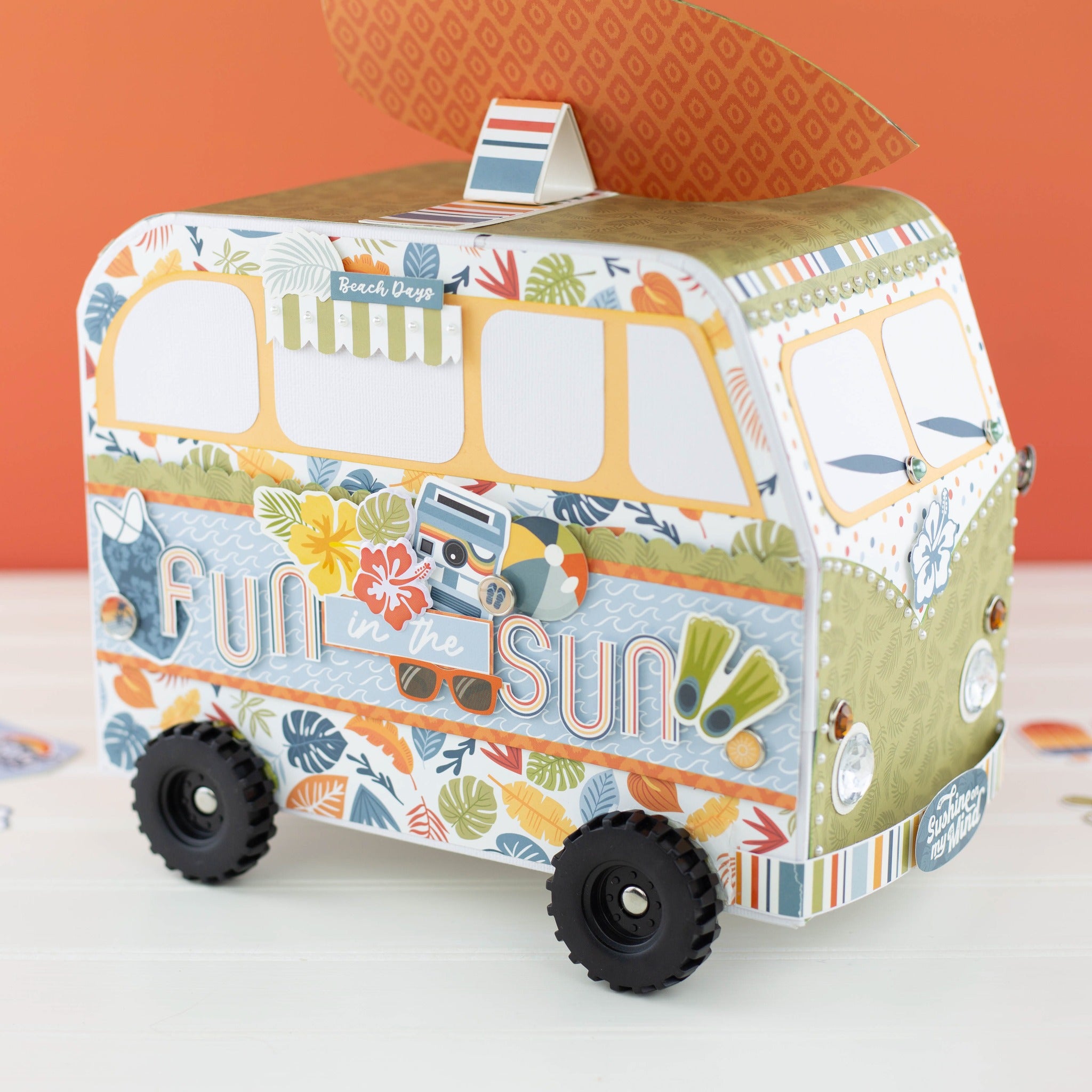 Summer Vibes Scrapbook Paper & Sticker Collection Kit by Echo Park Paper - 13 Pieces
