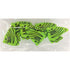 Dress It Up Collection Tropical Green Fish Scrapbook Buttons by Jesse James Buttons - 6 Pieces