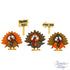 Dress It Up Collection Turkey Trot Thanksgiving Scrapbook Buttons by Jesse James Buttons