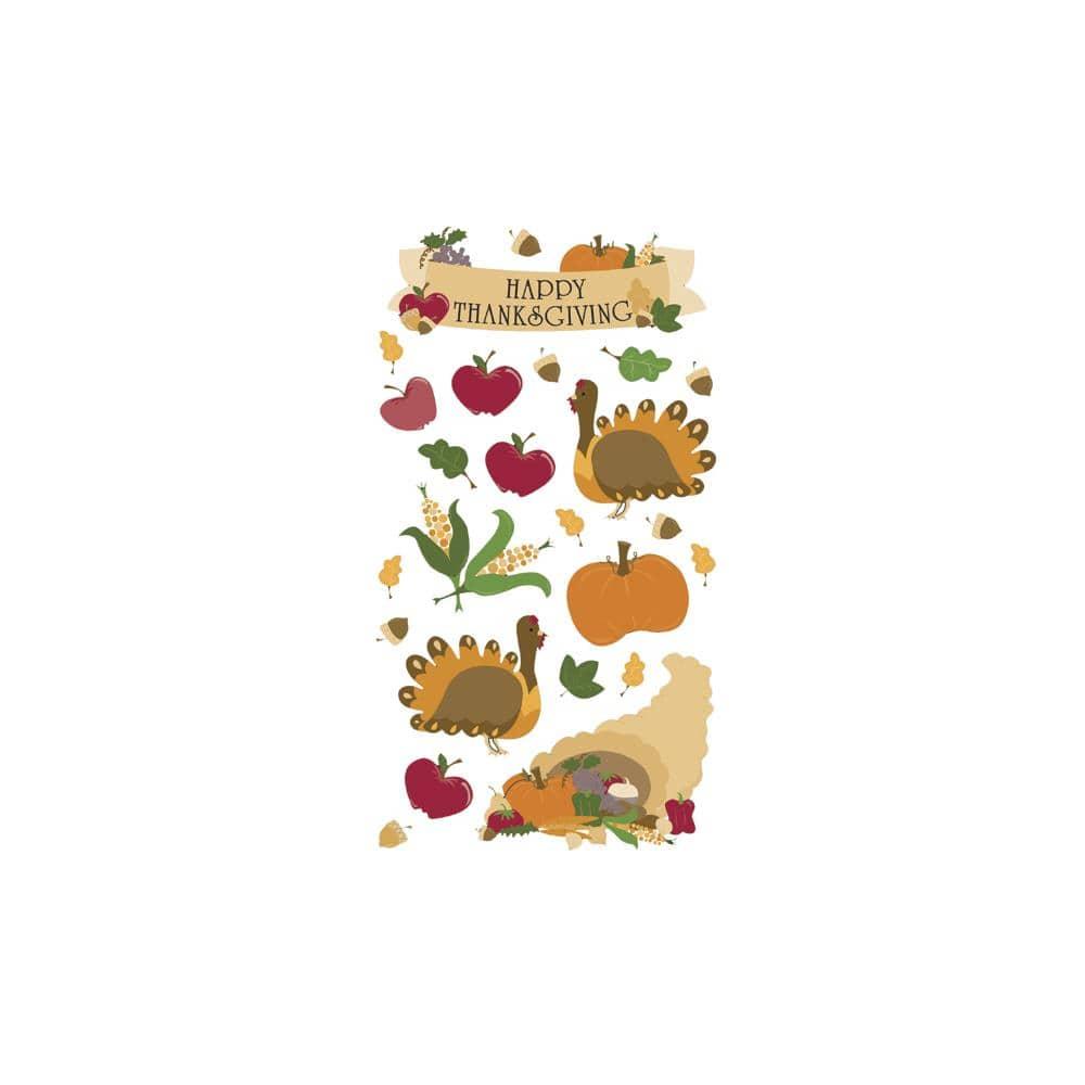 Thanksgiving Collection Happy Thanksgiving 4 x 7 Scrapbook Stickers by EK Success - Scrapbook Supply Companies