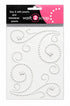 Say It With Bling Collection White Pearl Swirls Self-Adhesive Scrapbook Bling by Want 2 Scrap