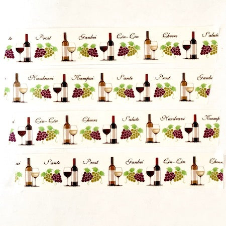 Wine Time Collection The Vineyard Scrapbook Washi Tape Embellishment by Eyelet Outlet - 30 Feet