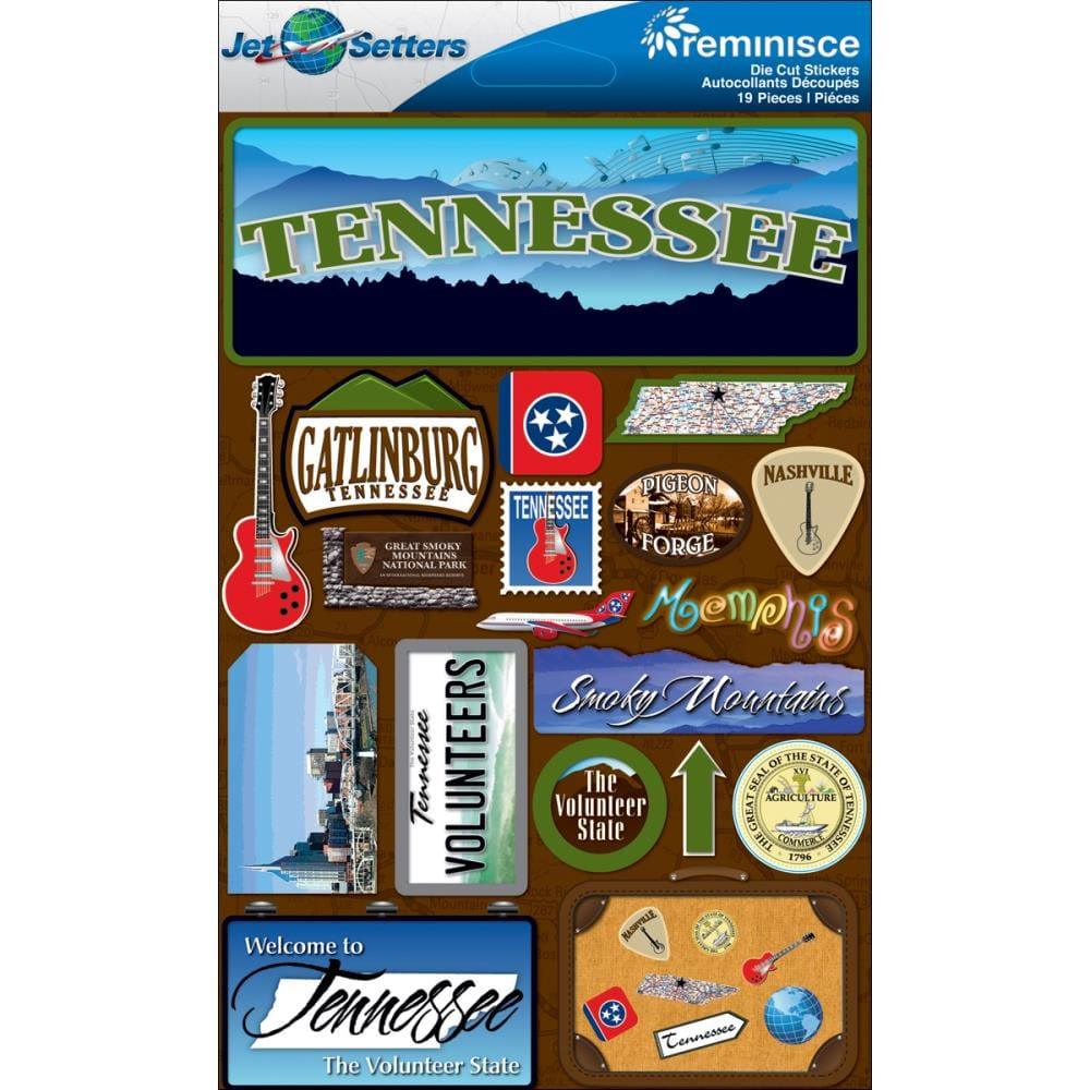 Jetsetters Collection Tennessee 5 x 7 Scrapbook Embellishment by Reminisce - Scrapbook Supply Companies
