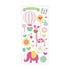 Hello Baby Collection Pink Girl 3 x 6 Puffy Scrapbook Sticker Embellishment by Paper House Productions - Scrapbook Supply Companies