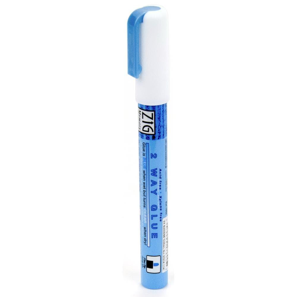 ZIG Memory Systems Carded 2-Way Fine Tip Glue Pen by Kuratake - Scrapbook Supply Companies