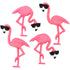 Dress It Up Collection Think Pink Flamingos Scrapbook Buttons by Jesse James Buttons