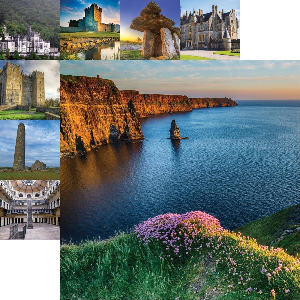 Ireland Collection Cliffs of Moher 12 x 12 Double-Sided Scrapbook Paper by Reminisce