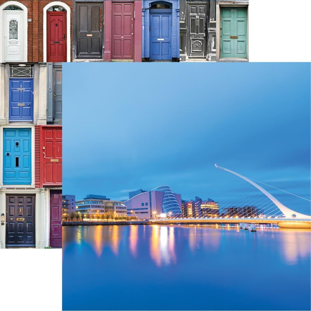 Ireland Collection Samuel Beckett Bridge 12 x 12 Double-Sided Scrapbook Paper by Reminisce